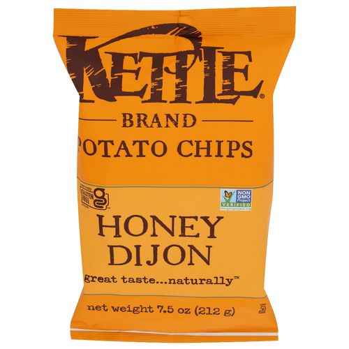 Kettle Honey Dijon Cooked Potato Chips - 7.5 Ounce