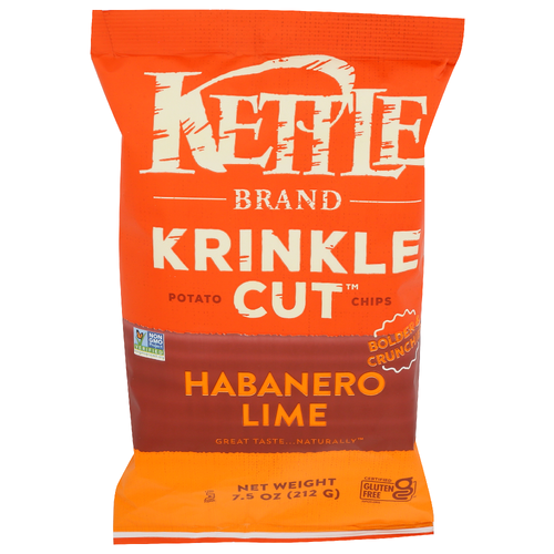 Kettle Habanero Lime Cooked Potato Chips - 7.5 Ounce