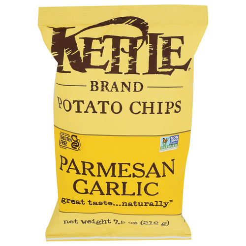 Kettle Parmesan Garlic Cooked Potato Chips - 7.5 Ounce
