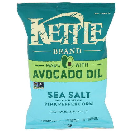 Kettle Avocado Oil Sea Salt W Pink Peppercorn Cooked Potato Chips Brand - 6 Ounce Image 1 of 4