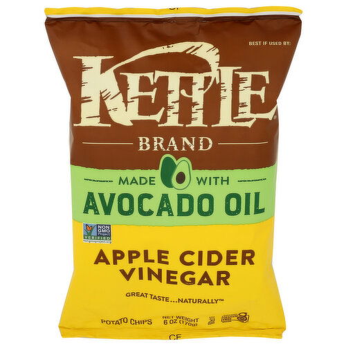Kettle Avocado Oil Apple Cider Vinegar Cooked Potato Chips Brand - 6 Ounce Image 1 of 4