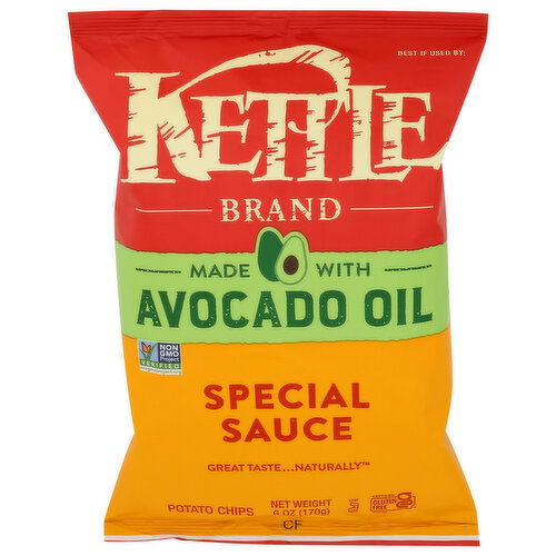 Kettle Avocado Oil Special Sauce Cooked Potato Chips Brand - 6 Ounce Image 1 of 4