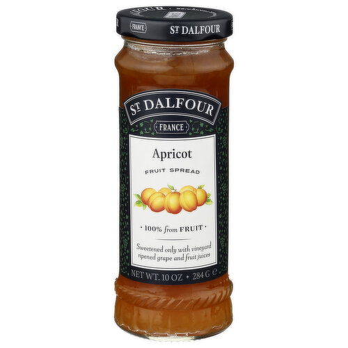 ST. DALFOUR Apricot Fruit Spread Thick - 10 Ounce