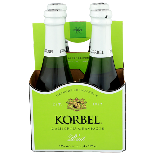 Korbel Brut - 187 ml - 4 Count