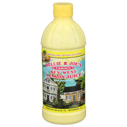 NELLIE & JOE'S Lemon Juice From Concentrate Key West - 16 Fluid Ounce