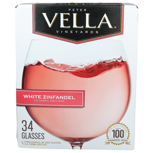 Peter Vella Vineyards California Table Wine White Zinfandel - 5 Liter