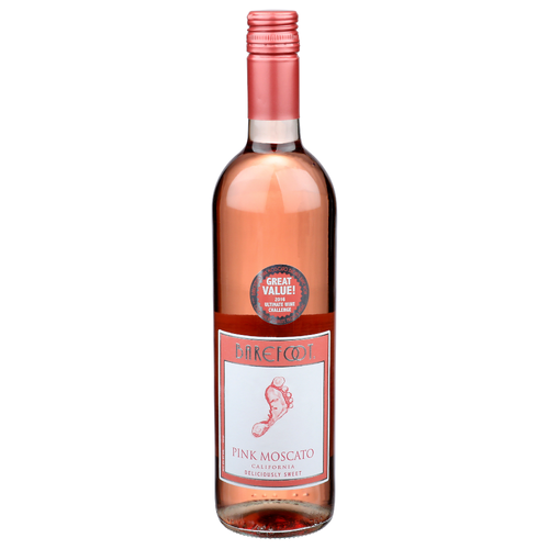 Barefoot Pink Moscato Wine - 750 ml