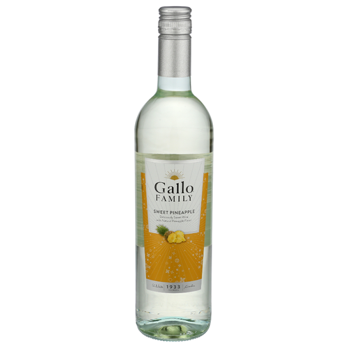 Gallo Family Deliciously Sweet Wine With Natural Pineapple Flavor - 750 ml