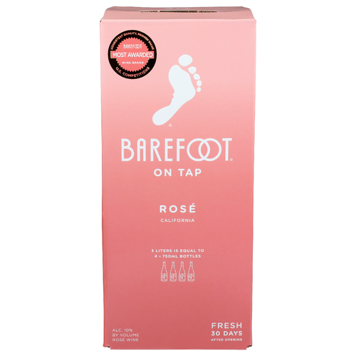 Barefoot Rosé Wine - 0.75 Liter - 4 Count