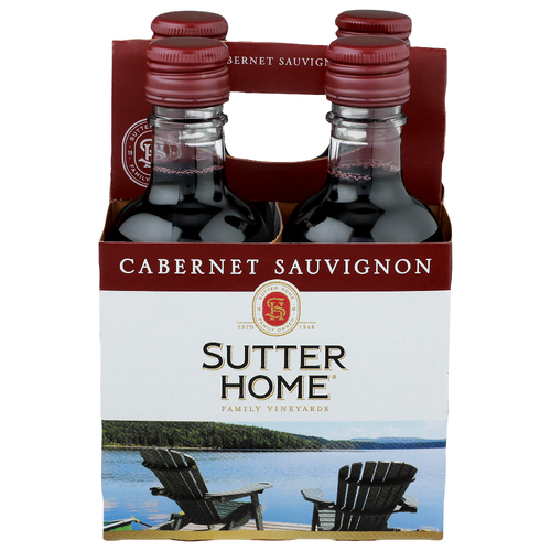 Sutter Home Cabernet Sauvignon Wine - 187 ml - 4 Count