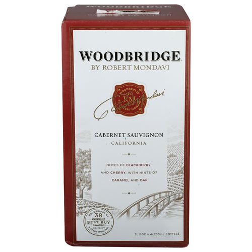 Woodbridge By Robert Mondavi Cabernet Sauvignon Wine - 0.75 Liter - 4 Count