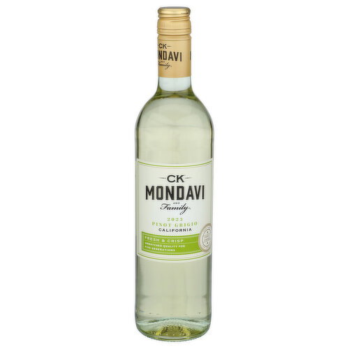 Ck Mondavi And Family Fresh & Crisp With Bright Tropical Fruit Flavors Pinot Grigio - 750 ml