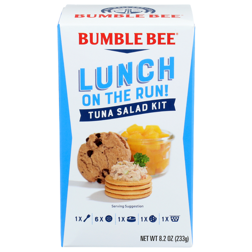 Bumble Bee Tuna Salad Kit Lunch On The Run! - 8.2 Ounce