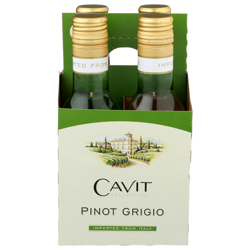 Cavit Collection Pinot Grigio Wine - 187.5 ml - 4 Count