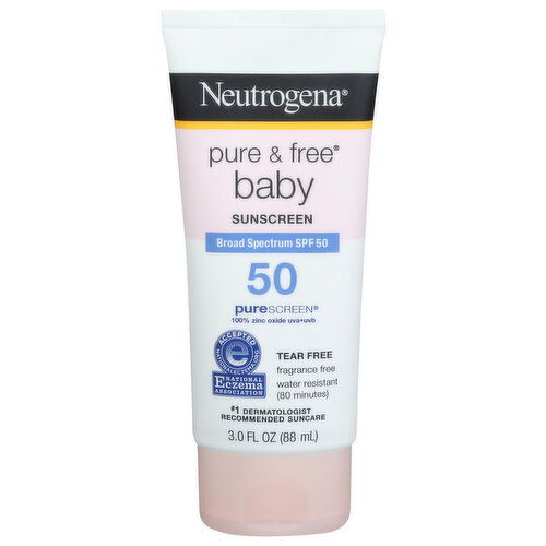 Neutrogena Pure & Free Baby Sunscreen - 3 Fluid Ounce