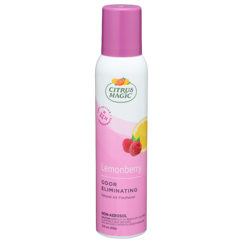 Citrus Magic Lemonberry Natural Odor Eliminating Air Freshener Spray, 3-Ounce Lemon Raspberry - 3 Ounce