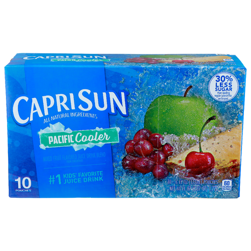 Caprisun Mixed Fruit Flavored Pacific Cooler Juice Drink Blend - 6 Fluid Ounce - 10 Count