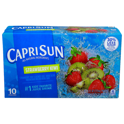Caprisun Strawberry Kiwi Juice Drink - 6 Fluid Ounce - 10 Count
