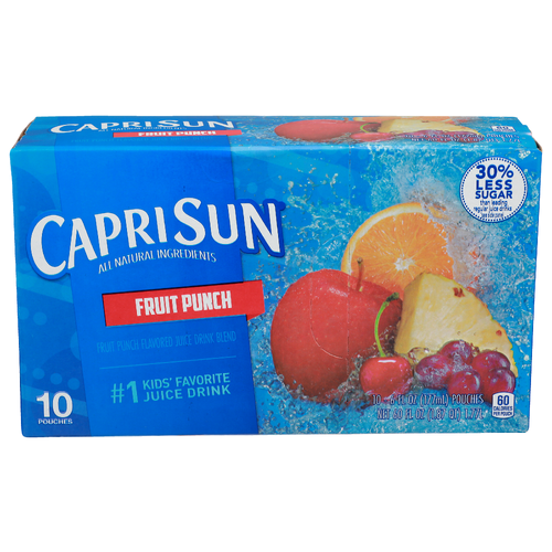 Caprisun Fruit Punch - 6 Fluid Ounce - 10 Count