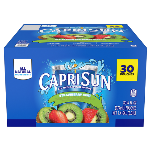 Capri Sun Juice Drink Blend, Strawberry Kiwi - 30 Each