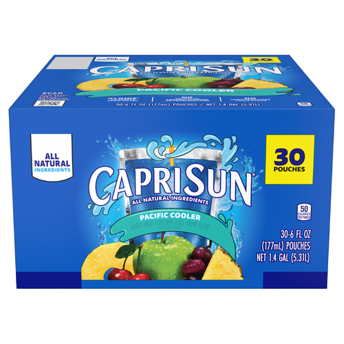 Capri Sun Juice Drink, Pacific Cooler - 30 Each