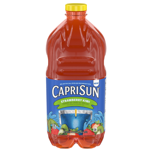Capri Sun Strawberry Kiwi Flavored Juice Drink Blend From Concentrate With Other Natural Flavors, Bottle - 64 Fluid Ounce