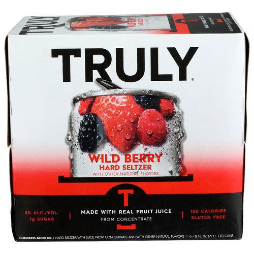 Truly Wild Berry Hard Seltzer - 12 Fluid Ounce - 6 Count