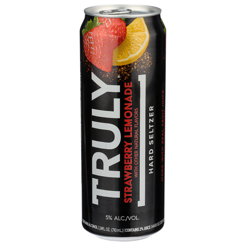 Truly Hard Seltzer Strawberry Lemonade - 24 Fluid Ounce