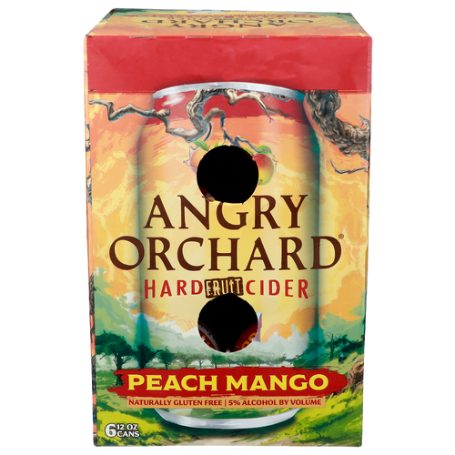 Angry Orchard Peach Mango Fruit Hard Cider - 6 Count Image 1 of 2