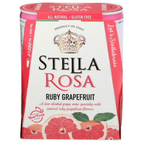 Stella Rosa Ruby Grapefruit Wine - 250 ml - 2 Count
