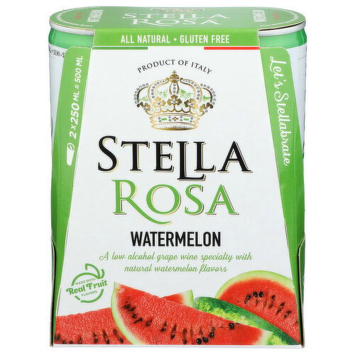 Stella Rosa Watermelon Wine - 250 ml - 2 Count