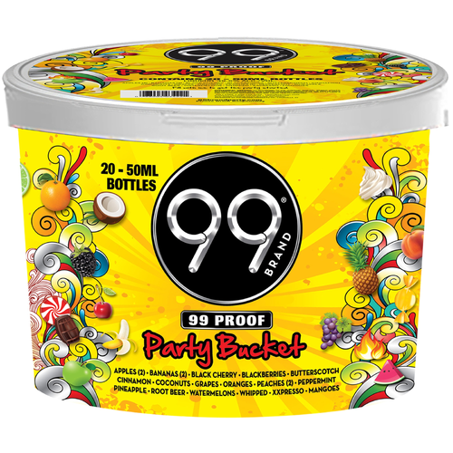 99 Proof  Party Bucket Assorted Liqueur - 50 ml