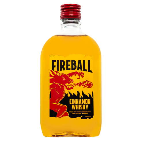 Fireball Hot Cinnamon Blended Whisky, Plastic Bottle 66 Proof - 375 ml