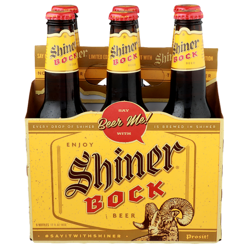 Shiner Bock Beer - 12 Fluid Ounce - 6 Count