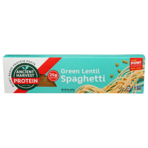 Ancient Harvest Plant-Based Protein Green Lentil Spaghetti Veggie Pasta - 8 Ounce