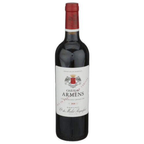 Domaines Comte De Malet Roquefort Still Chateau Armens St Emilion Grand Cru - 750 ml Image 1 of 2