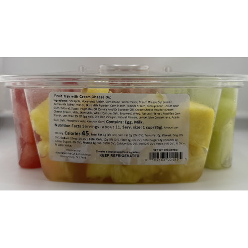 Nature Best Small Fruit Tray With Cream Cheese Dip - 11 Ounce - 3 Count