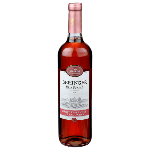 Beringer White Zinfandel Chardonnay Main & Vine - 750 ml Image 1 of 2