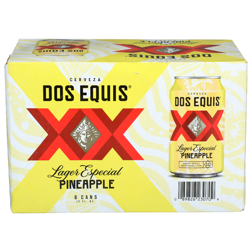 Dos Equis Pineapple XX Lager Especial - 6 Count Image 1 of 3