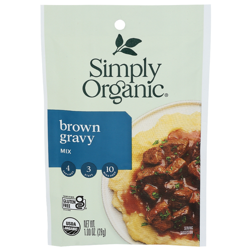 Simply Organic Brown Gravy Mix - 0.25 Ounce - 4 Count