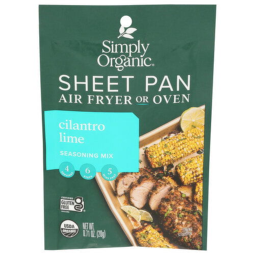 SIMPLY ORGANIC Cilantro Lime Sheet Pan Seasoning Mix - 0.178 Ounce - 4 Count