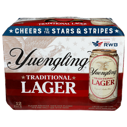 Yuengling Traditional Lager Original Amber Beer - 12 Fluid Ounce - 12 Count