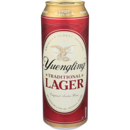 Yuengling Lager 24 Foz Can - 24 Fluid Ounce - 1 Count