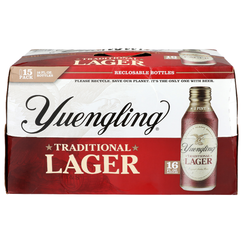 Yuengling Traditional Lager - 16 Fluid Ounce - 15 Count