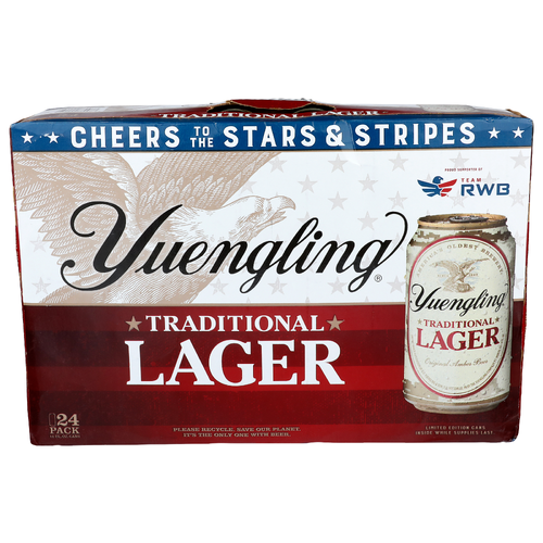 Yuengling Traditional Larger Original Amber Beer - 12 Fluid Ounce - 24 Count