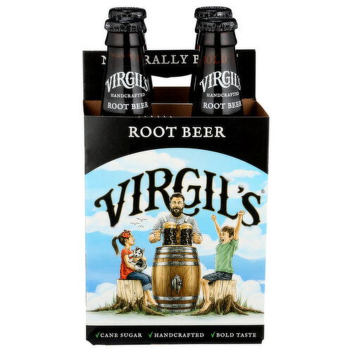 VIRGIL'S Handcrafted Bottles - 12 Fluid Ounce - 4 Count