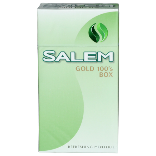 Salem Refreshing Menthol Gold 100's Box Cigarette - 20 Count