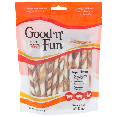 Good 'N' Fun Triple Flavor 'n' Twists - 0.245 Ounce - 22 Count