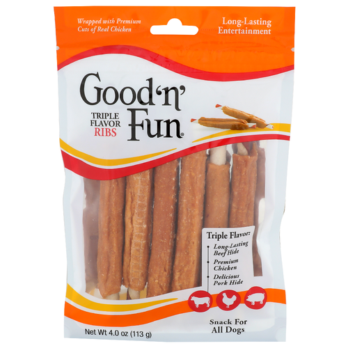 Good 'N' Fun 'n' Triple Flavor Ribs - 4 Ounce
