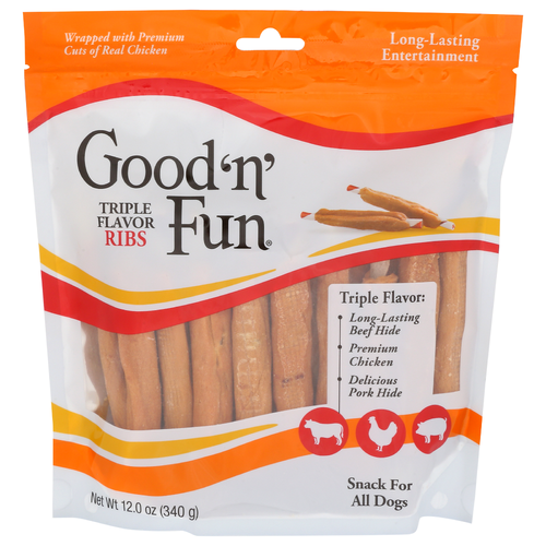 Good 'N' Fun 'n' Triple Flavor Ribs - 12 Ounce